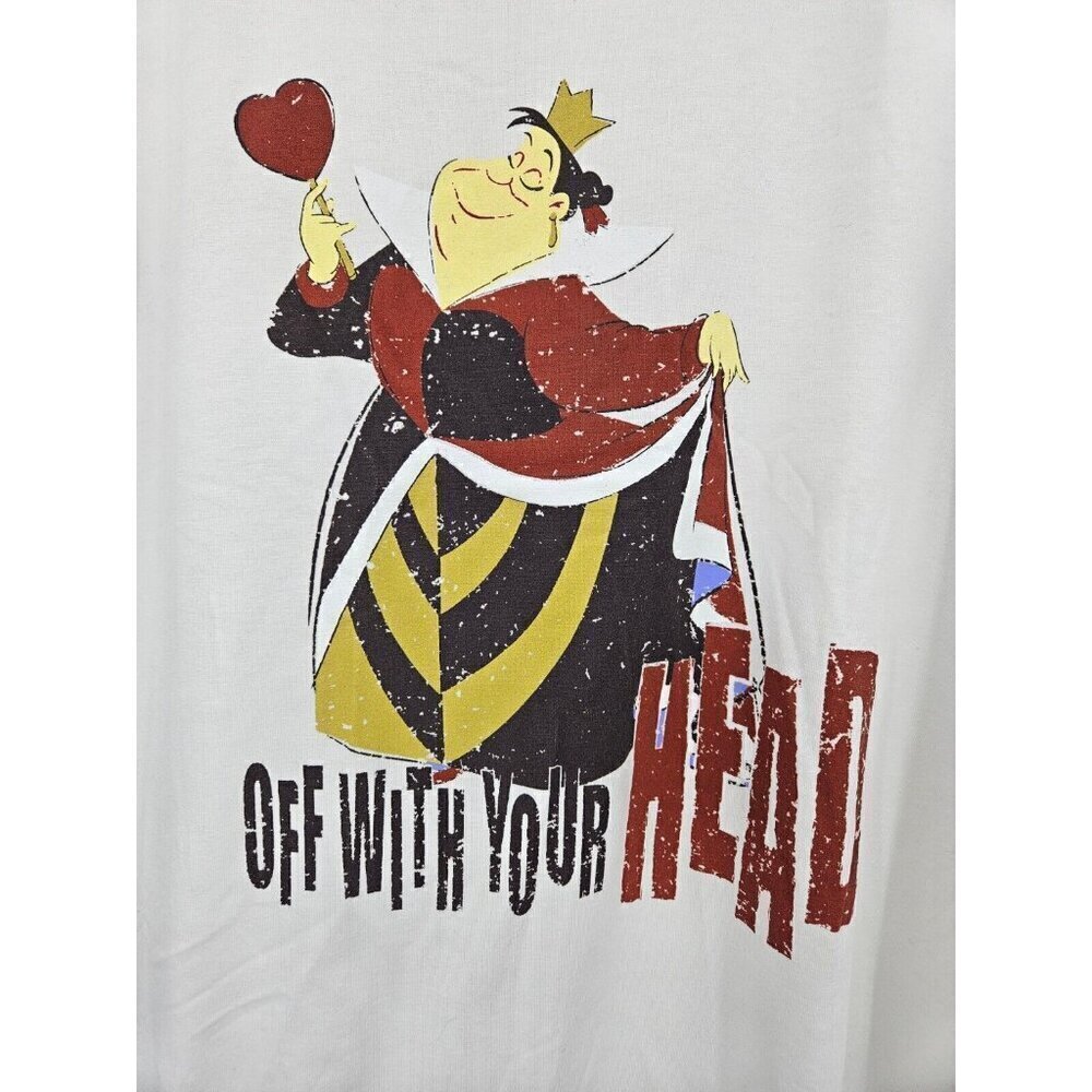 New Lularoe Classic T Womens XL Queen of Hearts Off With Your Head Shirt Disney